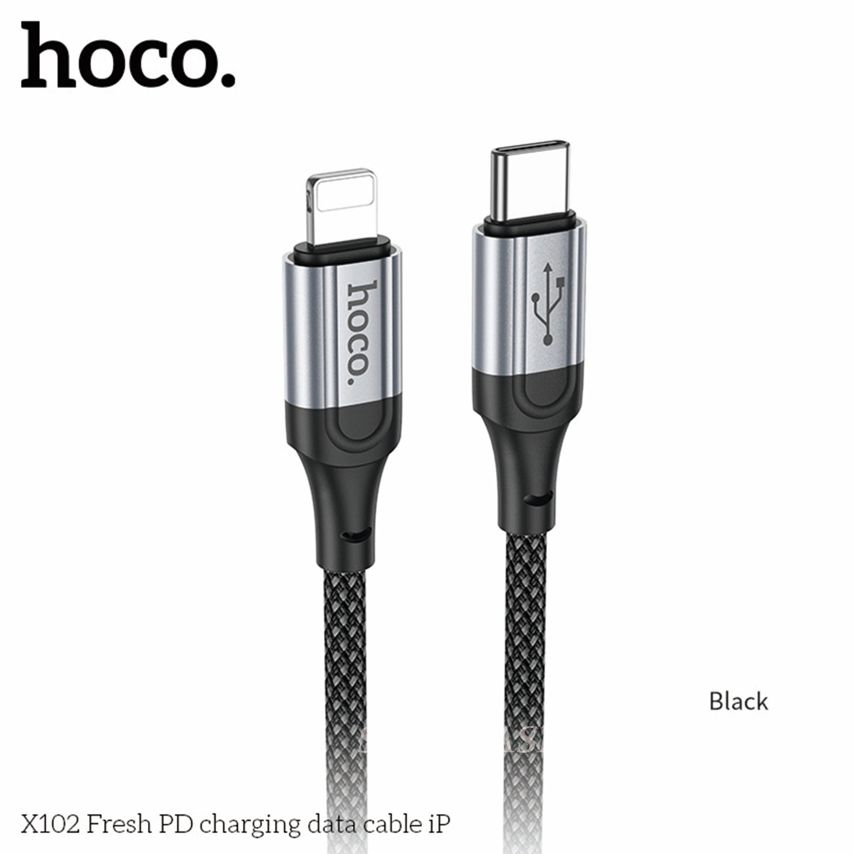 Hoco x102 USB C to Lighting 1 Metre Fast Charging Cable Hoco x102 USB C to Lighting 1 Metre Fast Charging Cable